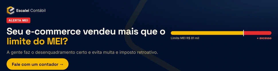 Escalei Contábil — seu e-commerce passou do limite do MEI? Fale com um contador