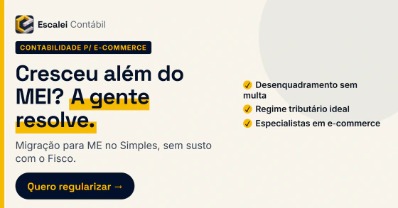 Escalei Contábil — cresceu além do MEI? A gente resolve
