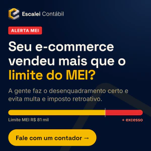 Escalei Contábil — seu e-commerce passou do limite do MEI? Fale com um contador