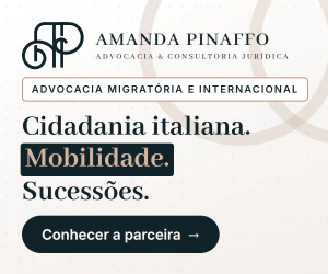 Amanda Laíse Pinaffo Advocacia, em parceria com a Escalei Contábil — cidadania italiana, mobilidade internacional e sucessões