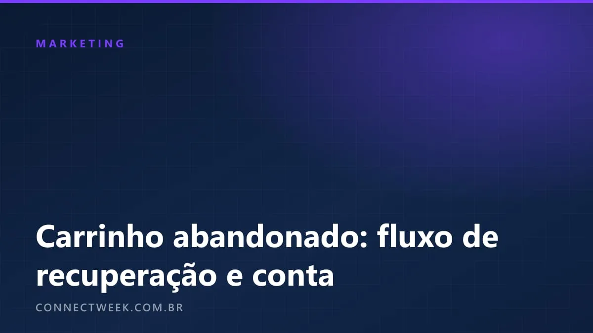 Carrinho abandonado: o fluxo de três mensagens e a conta que mostra se ele se paga