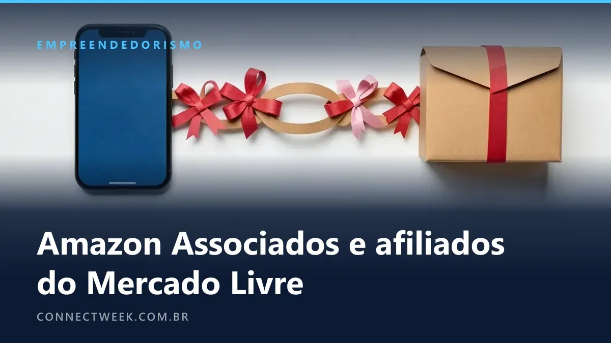 Corrente de elos de papel ligando um celular a uma encomenda