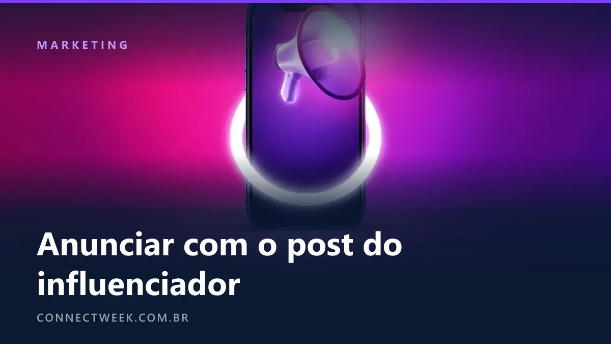 Celular diante de ring light com um megafone acoplado