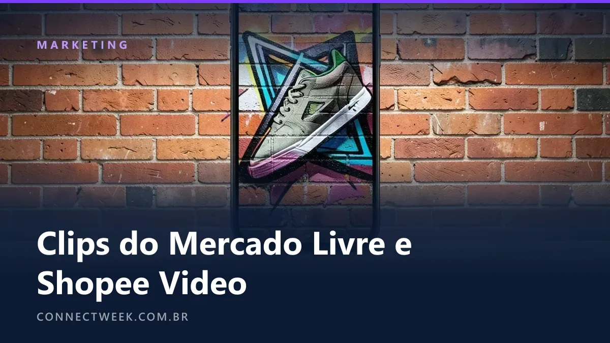 Moldura de celular vertical grafitada num muro com um tênis saltando dela