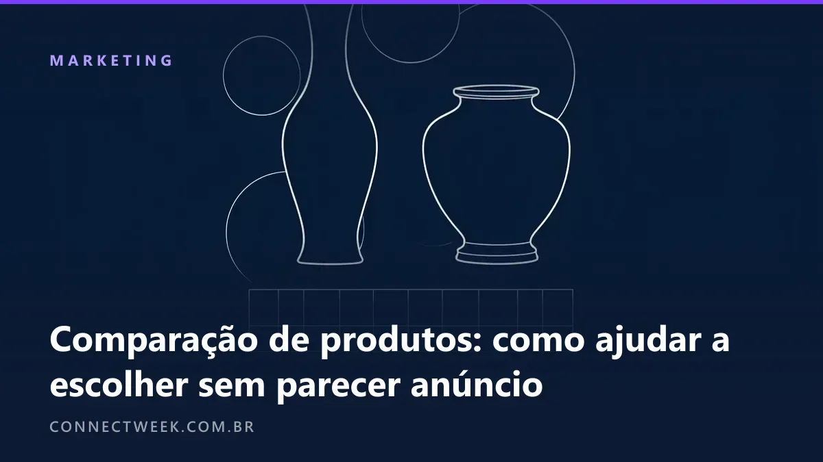 Desenho técnico em linhas brancas sobre azul-marinho de dois vasos diferentes lado a lado, um alto e estreito, outro baixo e largo