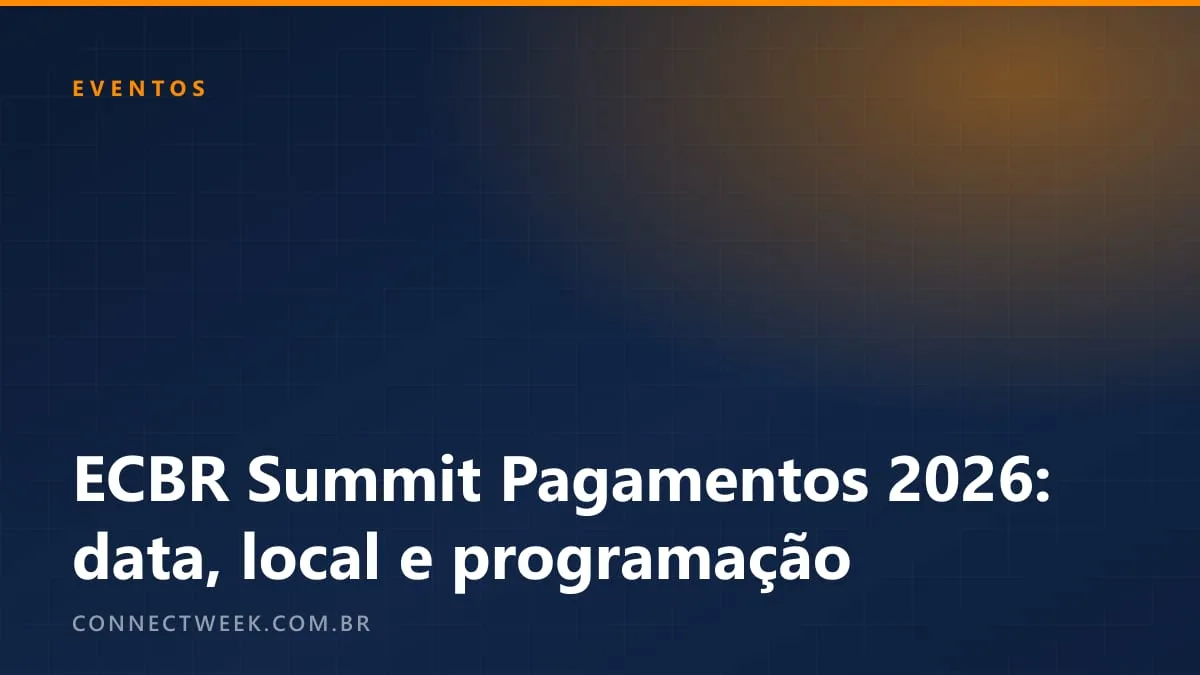 ECBR Summit Pagamentos debate IA, carteiras digitais e split payment em 6 de outubro, em São Paulo