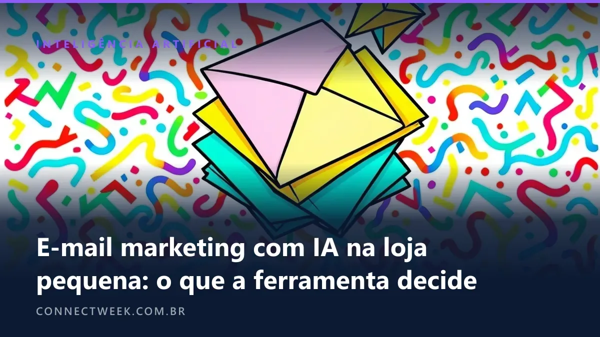 E-mail marketing com IA na loja pequena: o que a ferramenta decide, como testar e o que a LGPD pede