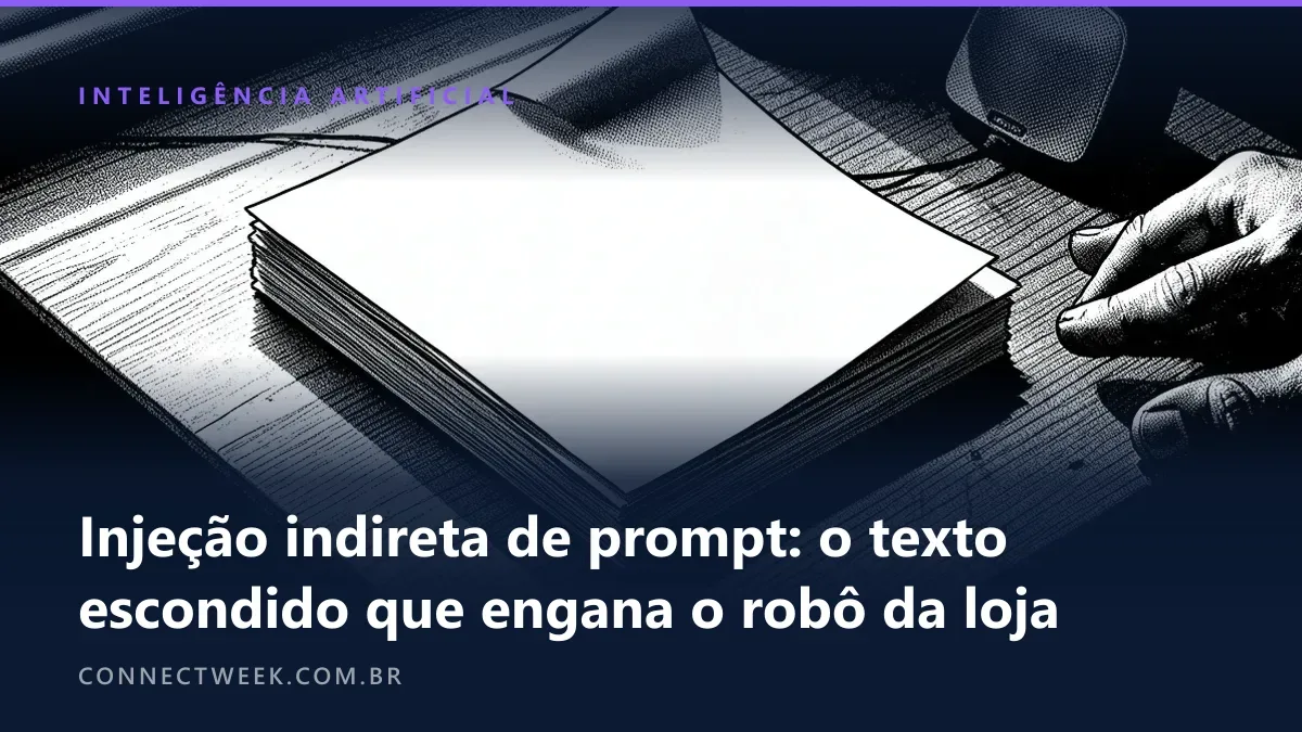 Injeção indireta de prompt: o texto escondido que faz o robô da loja vazar dados, e como se proteger