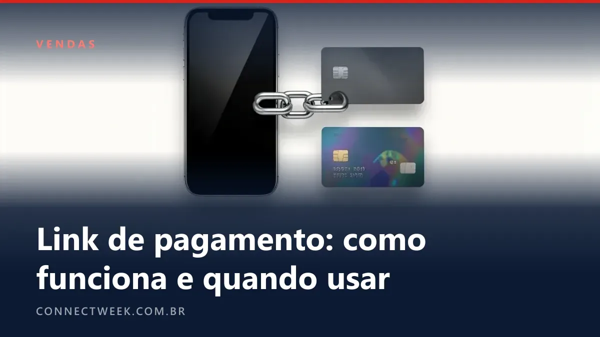 Um elo de corrente unindo um celular e um cartão de crédito