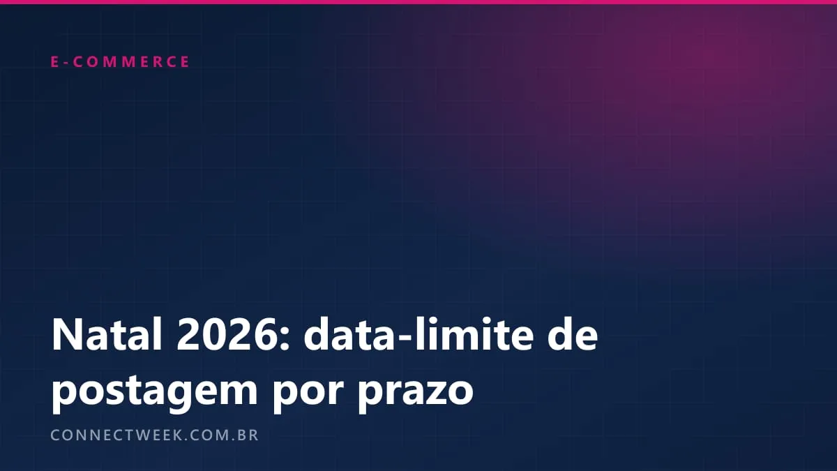 Natal 2026: até quando postar para a encomenda chegar, com a tabela por prazo