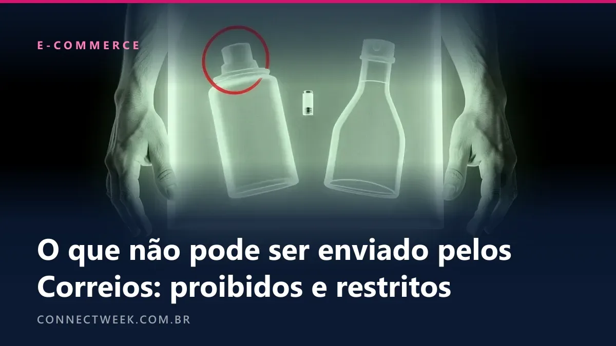 Raio-X estilizado em verde-claro e preto: uma caixa com frasco de perfume, aerossol, bateria e líquido, com um círculo vermelho sobre o aerossol