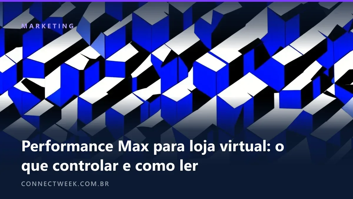 Composição op art em preto, branco e azul de cubos em faixas diagonais que parecem deslizar