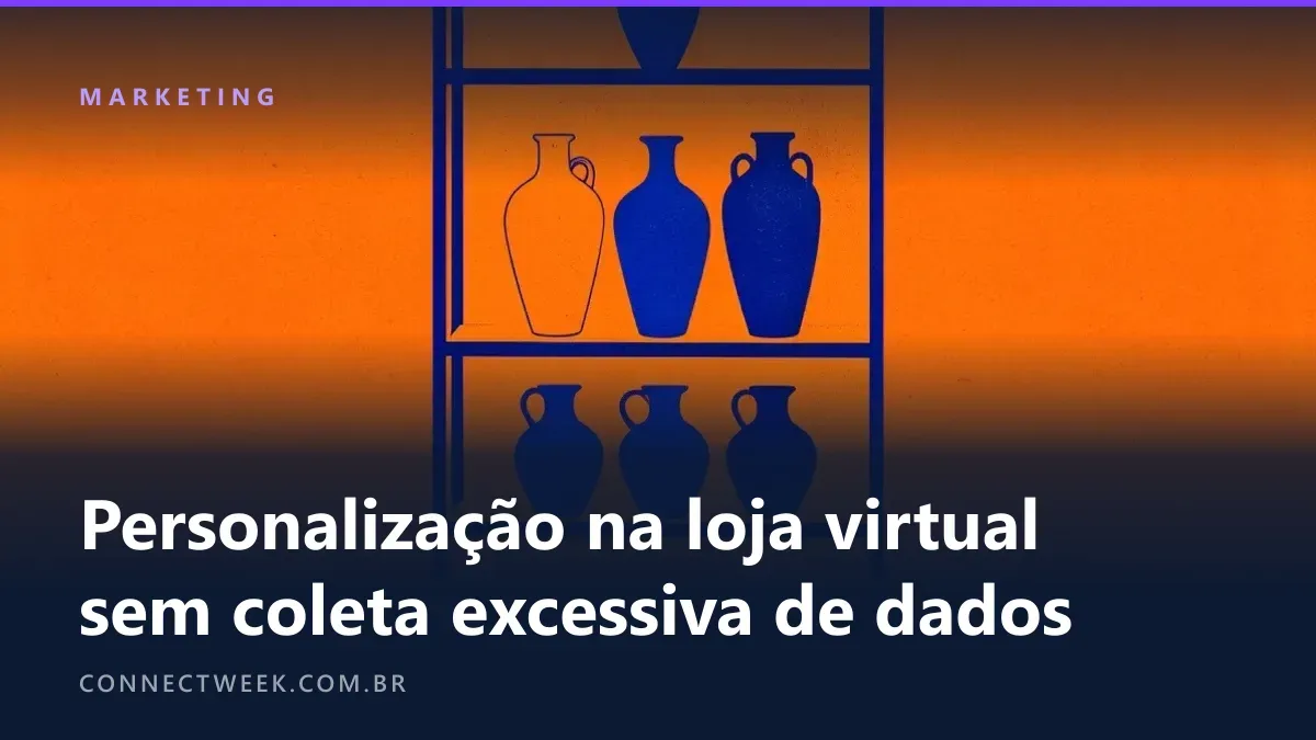Risografia em laranja e azul fluorescentes de uma estante com quatro prateleiras, com um vaso na de cima e mais vasos a cada prateleira