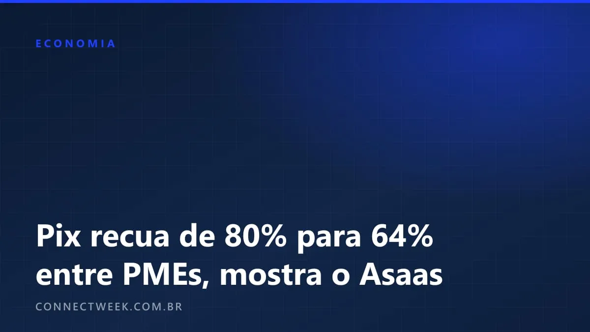 Asaas: fatia do Pix entre PMEs recua do pico de 80% para 64%, ainda bem à frente do boleto
