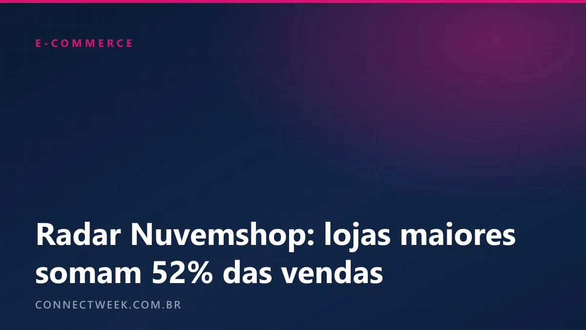 Lojas que vendem mais de R$ 200 mil por mês já somam 52% das vendas feitas na Nuvemshop, mostra o Radar