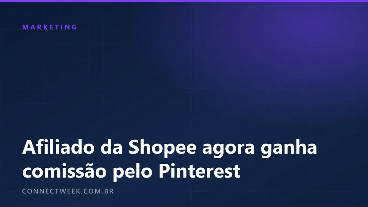 Criadores passam a ganhar comissão da Shopee por vendas vindas do Pinterest, no Brasil e na Indonésia
