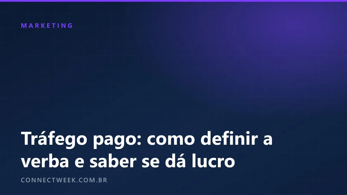 Tráfego pago para pequeno e-commerce: como definir a verba e saber se está dando lucro