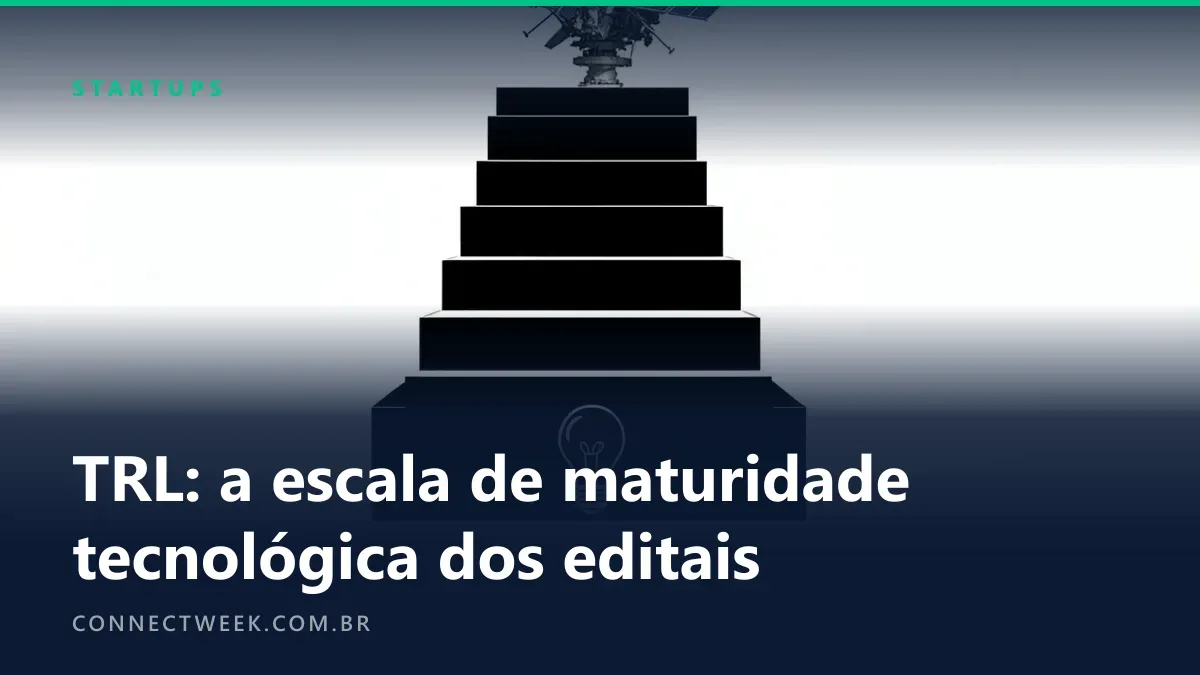 Escada de nove degraus com rascunho de lâmpada embaixo e satélite pronto no topo