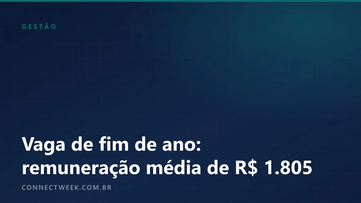 Vaga de fim de ano tem remuneração média de R$ 1.805, aponta pesquisa CNDL/SPC com 510 empresários