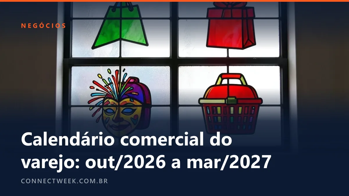 Vitral de quatro painéis com uma árvore, um presente, uma máscara de carnaval e uma cesta