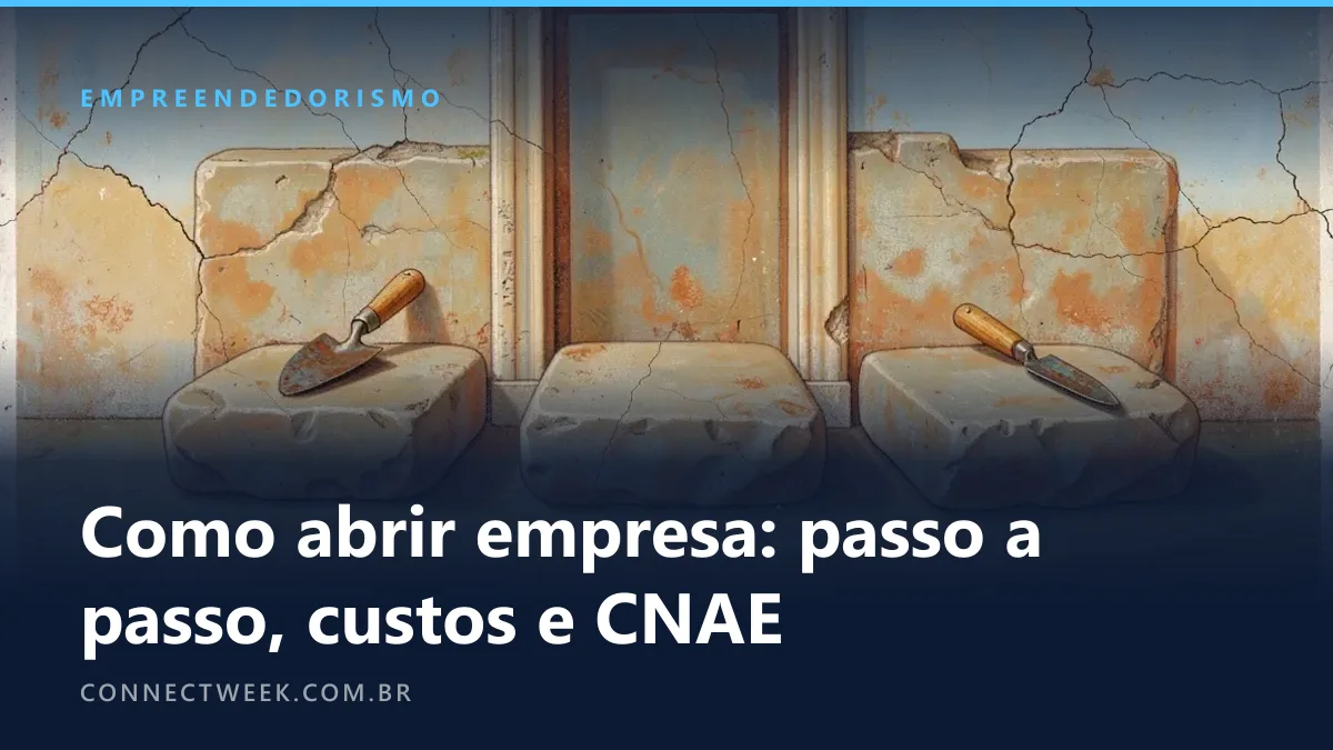 Pintura mural em afresco de três pedras de fundação com um batente de porta atrás e duas colheres de pedreiro